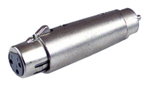 CONECTOR XLR HEMBRA A HEMBRA RCA