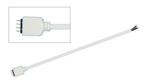 CONECTOR MACHO CONTROLADOR TIRAS LED RGB