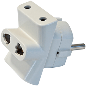 ADAPTADOR TRIPLE 10A 4.8MM