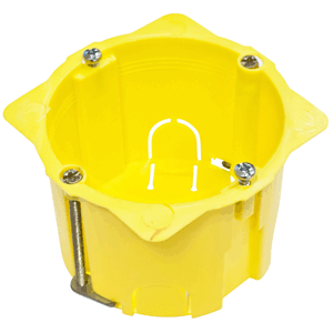 Caja redonda Ø65x50mm enlazable para mecanismos pladur - Bricoled