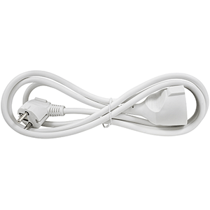 CABLE ALARGADERA DE CORRIENTE 10M BLANCA 3X1.5MM