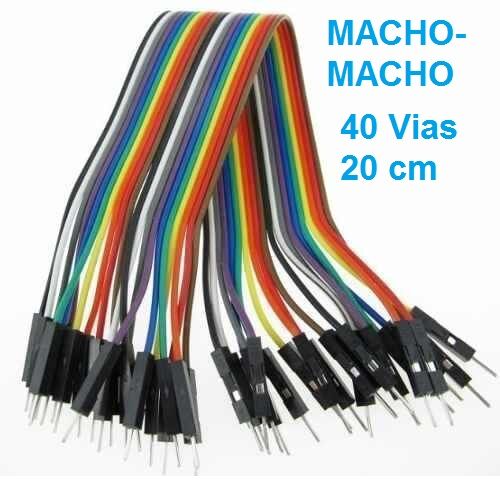 CONEXION DUPONT LINEZ CABLES 40 VIAS M/M 20 CM ARDUINO