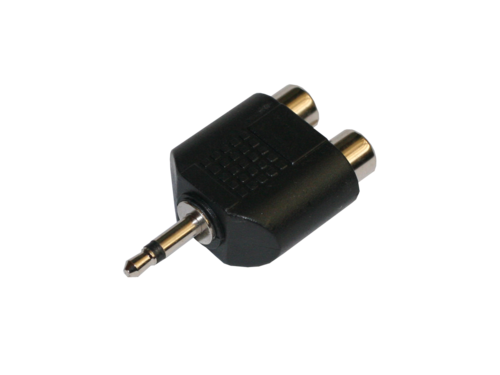 ADAPTADOR JACK MACHO 3.5MM MONO A 2 RCA HEMBRAS