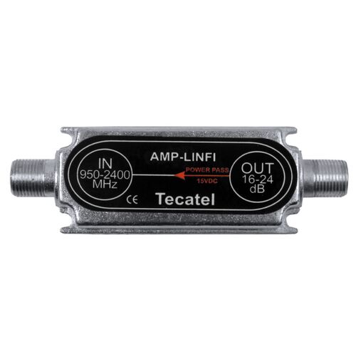 AMPLIFICADOR DE SATELITE DE LINEA FI 16-24DB TECATEL