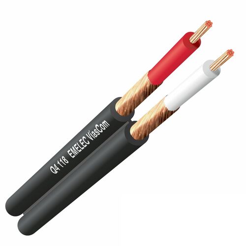 CABLE 2x014mm NEGRO