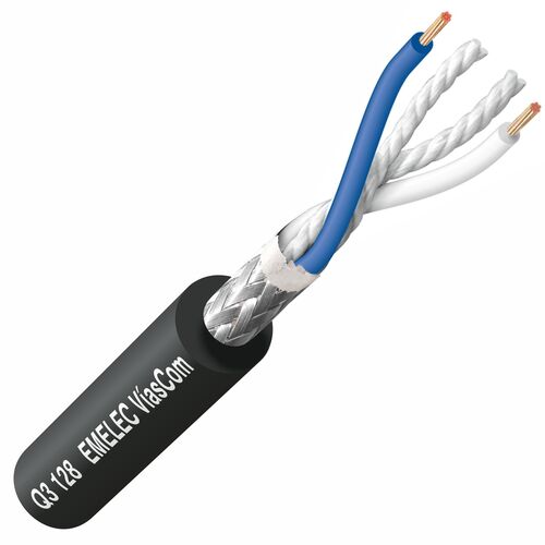 CABLE MICROFONO 1X2x035mm NEGRO