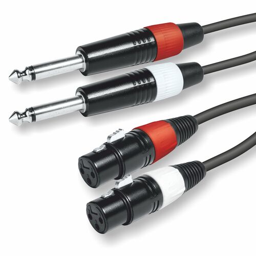 CONEXION 2 JACK 6.3 MONO - 2 XLR H 2M