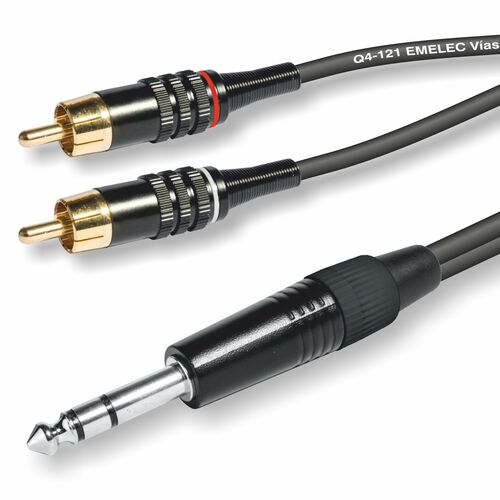 CONEXION 2 RCA M- 1 JACK 6.3 ST 1.5M