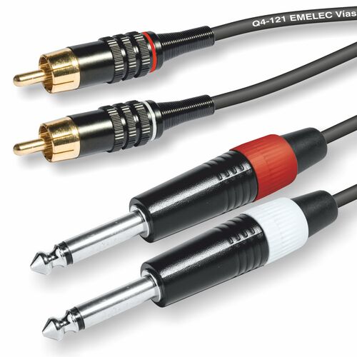 CONEXION 2 RCA M- 2 JACK 6.3 MONO 5M