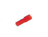 FUNDA PLASTICO FASTON H. 2,8mm. ROJO