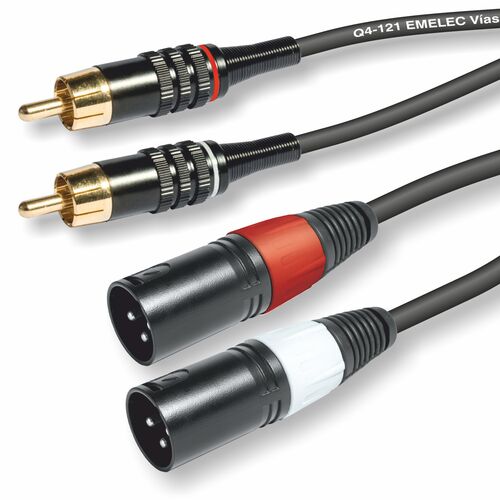 CONEXION 2 XLR M- 2 RCA M 2M