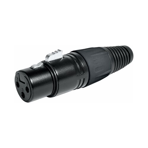 CONEXION XLR H 3P MET NEGRO