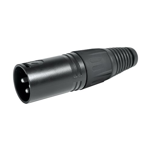 CONEXION XLR M 3P MET NEGRO