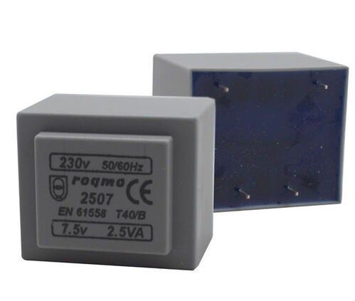 TRANSFORMADOR 7,5V 2,5VA 334mAh.