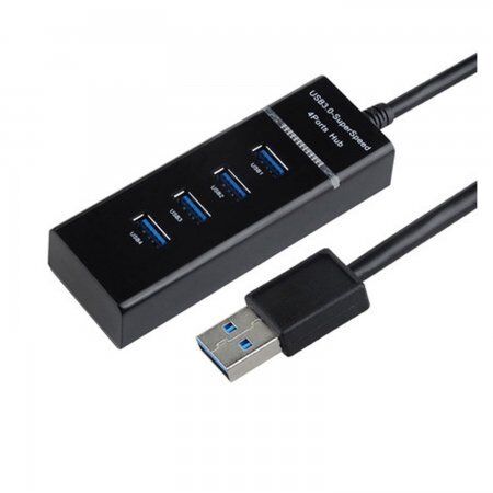 HUB USB 3.0 4P NEGRO