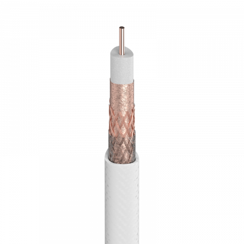 CABLE COAXIAL T100-CU/CU PVC BL 100 M