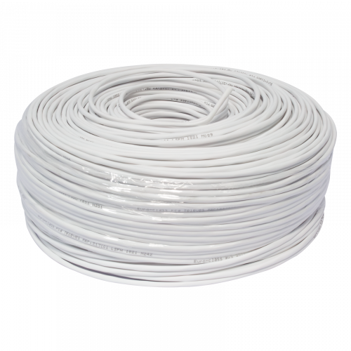 CABLE TELÉFONO TELEVES  1 PAR BLANCO CAJA DE  250m