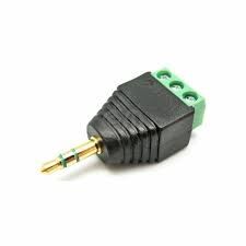CONECTOR CLEMA 2.5 mm M ST ORO