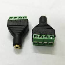 CONECTOR CLEMA 2.5 mm H TETRAPOLAR