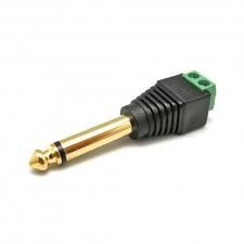 CONECTOR JACK 6.3 mm M MONO C/ TERMINALES