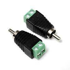 CONECTOR RCA MACHO C/ TORNILLO