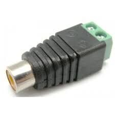 CONECTOR RCA HEMBRA C/ TORNILLO
