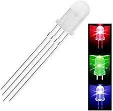 LED 8 mm TRICOLOR 4 PATILLAS DC5V PIXEL