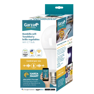 LAMPARA CCT SMART WIFI E27 10W GARZA