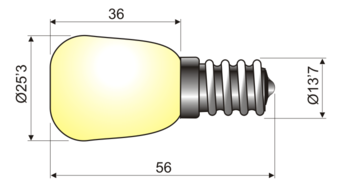 LAMPARA E-14 220V 15W