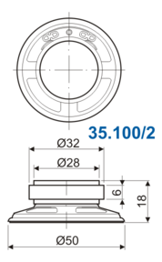 ALTAVOZ 2.25  8 ohm