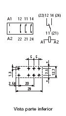 RELE CI 12V DC 1C 16A. CI RT 5mm.=RL-470