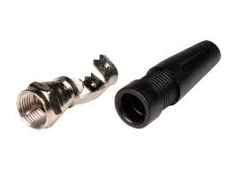 CONECTOR F MACHO CON BRIDA. CONEXIN POR TORNILLO