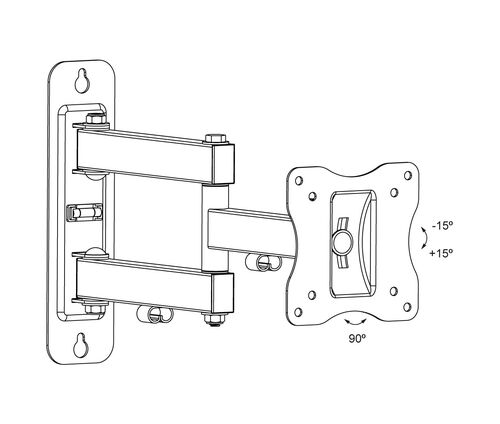 SOPORTE TV LED/TFT 10-23INCLINABLE