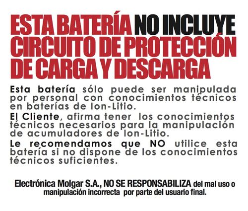 BATERIA 3,7V/2400mAh. LI-ON RC18650