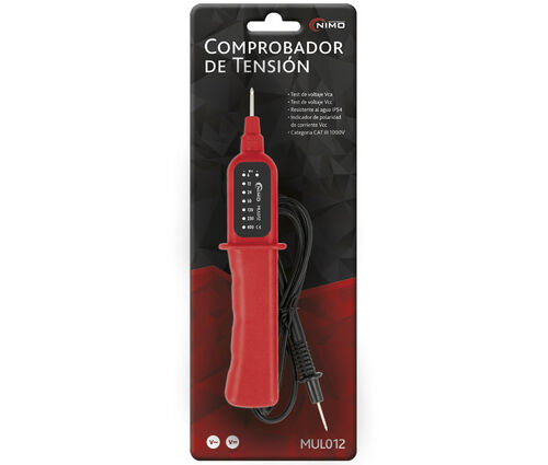 COMPROBADOR DE TENSION A LED CC/CA