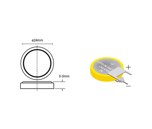 BATERIA 3V/500mAh. LM2450V