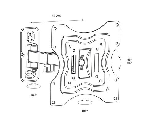 SOPORTE TV LED/TFT 23-37 INCLINABLE SOP146E