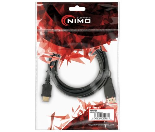 CABLE HDMI-DISPLAYPORT M-M 2 mts.