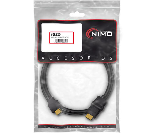 CABLE HDMI M-M 1 CONECT. 180 2M.