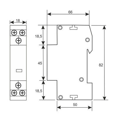 CONTACTOR 20A-230V 2 C