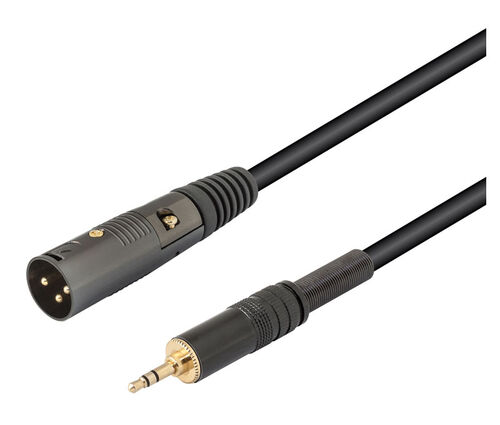 CONEXION AUDIO XLR-JACK 3,5MM STEREO M-M 2 METROS.