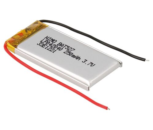 BATERIA LI-POI RECARGABLE  CON CIRCUITO 3,7V 250 mAh