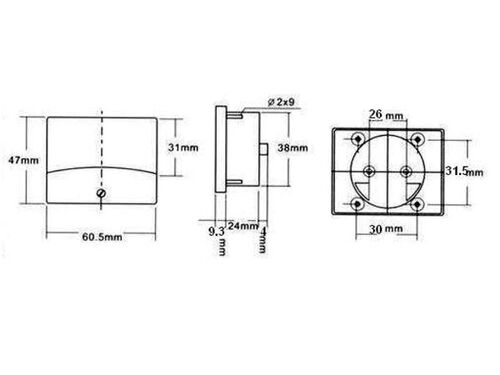 MEDIDOR DE PANEL 30A