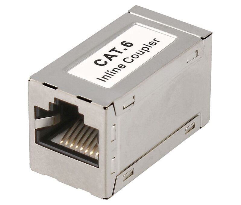 ADAPTADOR INLINE COUPLER RJ45 CAT6 FTP H-H - Tecnitron - Tienda Online