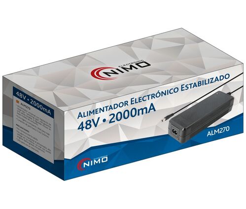 ALIMENTADOR ELECTRONICO 48V 2000mAh JACK HUECO