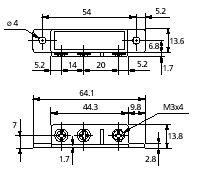 INTERRUPTOR REED DE ALARMA   0,5 AMP