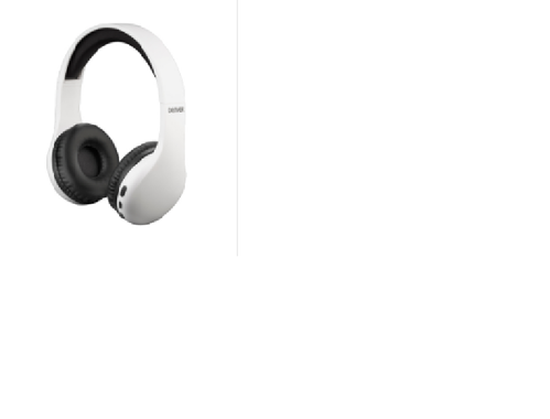 AURICULARES DIADEMA CON MICRO BLUETOOTH  5.0  BTH-240  BLANCO