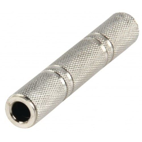 ADAPTADOR Doble Hembra JACK Mono 6,3 mm. Metalico