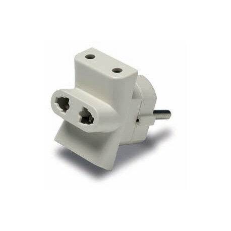 TRIPLE ADAPTADOR UNIVERSAL SCHUKO 4,8 mm.