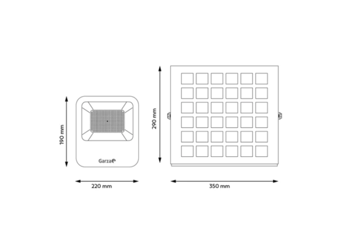 FOCO LED EXTERIOR SOLAR 30W CON MANDO PROGRAMABLE